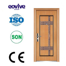 CE certificated new design swing single leaf steel door, metal door, iron doors